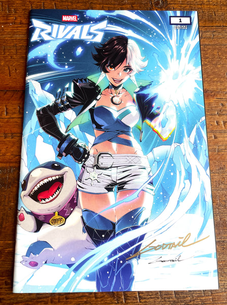 MARVEL RIVALS #1 GODTAIL SIGNED COA LUNA & JEFF VARIANT LTD TO 1000 IN GAME CODE