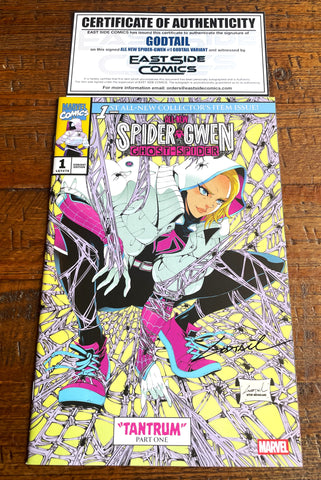 ALL NEW SPIDER-GWEN GHOST SPIDER #1 GODTAIL SIGNED COA EXCL HOMAGE VARIANT FIRST TANTRUM