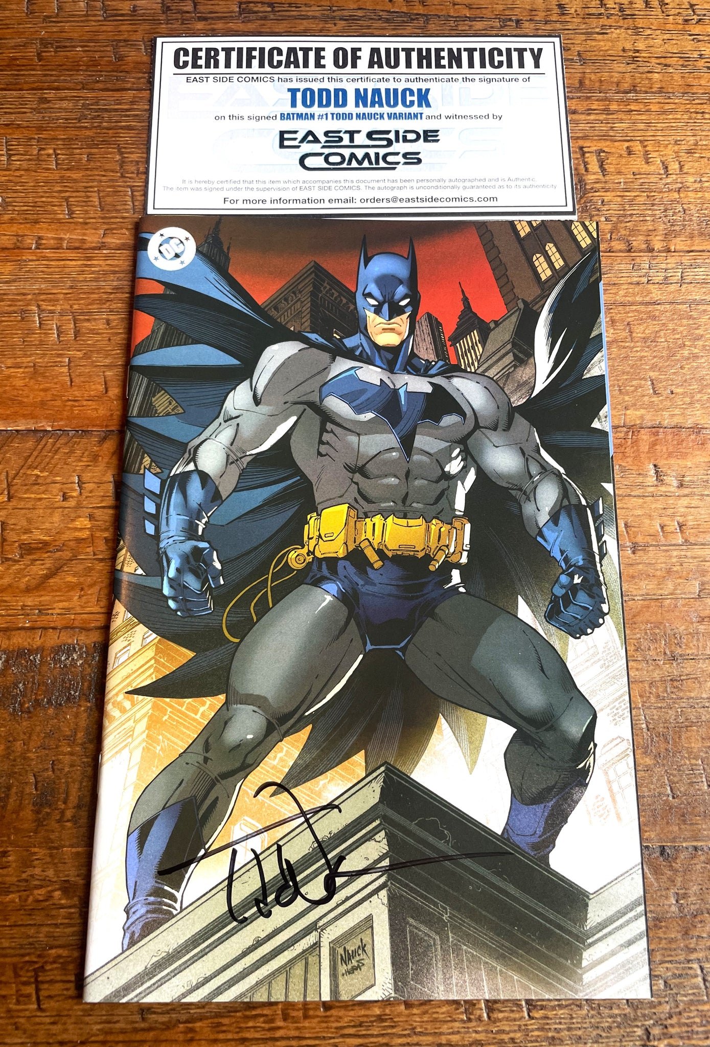 BATMAN #1 TODD NAUCK SIGNED COA 2025 EXCL VIRGIN VARIANT LTD TO 300