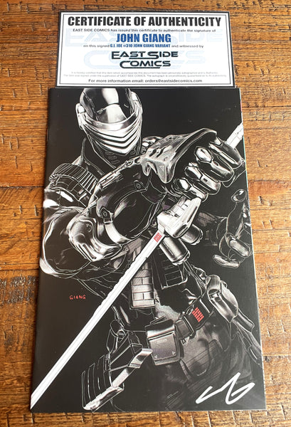 G.I. JOE #310 JOHN GIANG SIGNED REMARK NYCC EXCL SNAKE-EYES VARIANT OPTIONS