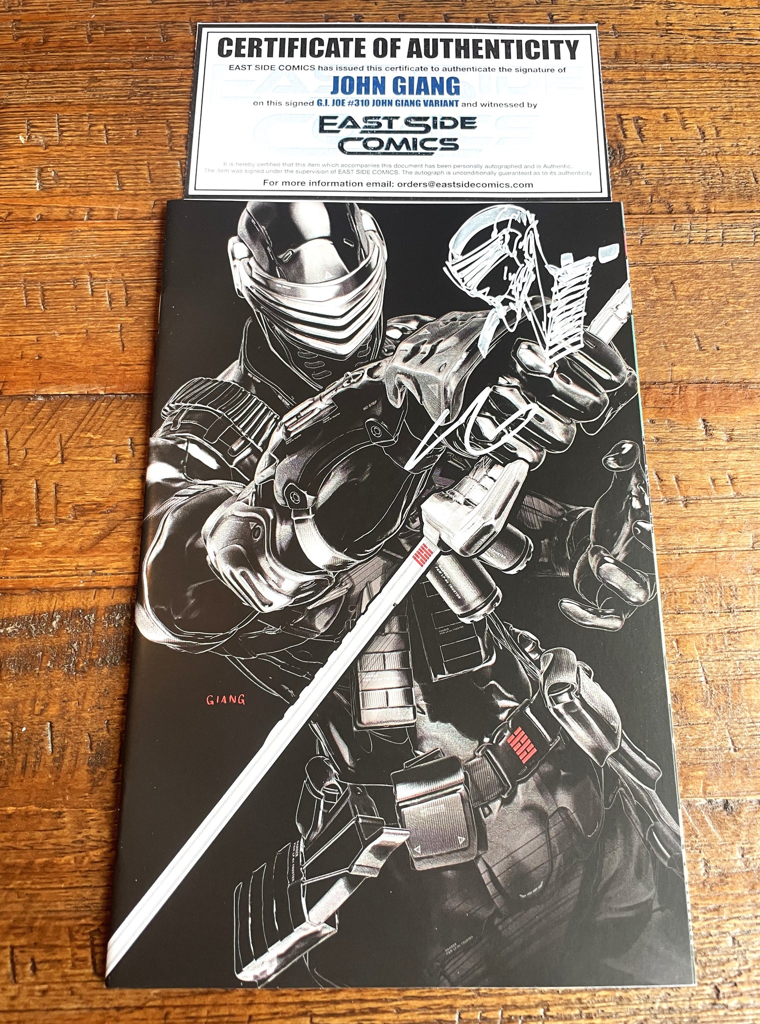 G.I. JOE #310 JOHN GIANG SIGNED REMARK NYCC EXCL SNAKE-EYES VARIANT OPTIONS