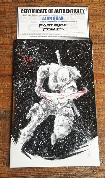G.I. JOE #321 ALAN QUAH SIGNED REMARK NYCC 2025 EXCL SILENT EDITON STORM SHADOW "VIRGIN" VARIANT