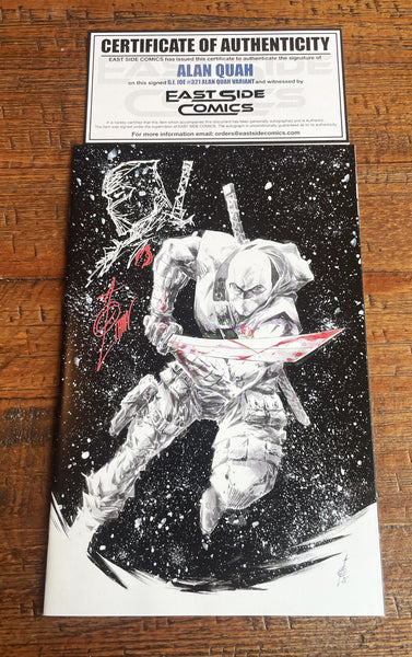 G.I. JOE #321 ALAN QUAH SIGNED REMARK NYCC 2025 EXCL SILENT EDITON STORM SHADOW "VIRGIN" VARIANT