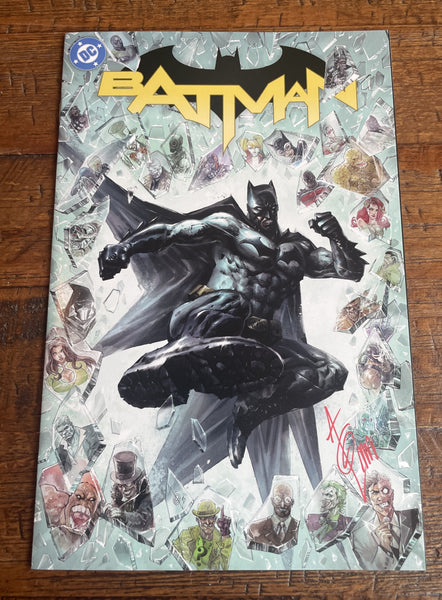 BATMAN (NEW 52) #13 ALAN QUAH SIGNED COA EXCL "SHATTERED GLASS" VARIANT DEATH OF THE FAMILY