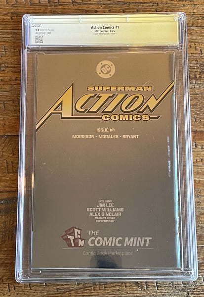 ACTION COMICS (NEW 52) #1 CGC SS 9.8 JIM LEE SIGNED SDCC EXCL "FOIL" VIRGIN VARIANT