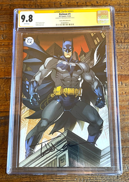 BATMAN #1 CGC SS 9.8 NAUCK SIGNED EXCL VIRGIN VARIANT LTD 300 COPIES 2025