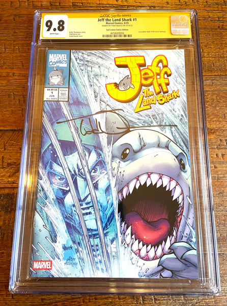 JEFF THE LAND SHARK #1 CGC SS 9.8 TODD NAUCK SIGNED EXCL HOMAGE VARIANT LTD 1000