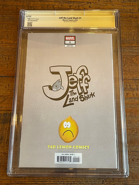 JEFF THE LAND SHARK #1 CGC SS 9.8 TODD NAUCK SIGNED EXCL HOMAGE VARIANT LTD 1000