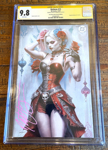 BATMAN (NEW 52) #13 CGC SS 9.8 NATALI SANDERS SIGNED EXCL "STEAMPUNK" VIRGIN VARIANT LTD 800