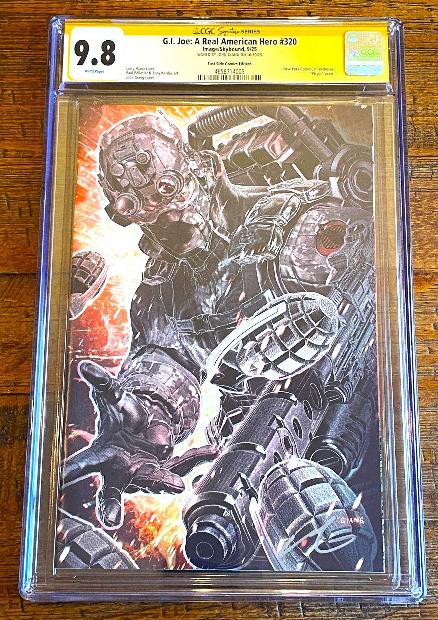 G.I. JOE #320 CGC SS 9.8 JOHN GIANG SIGNED NYCC 2025 EXCL FIREFLY "VIRGIN" VARIANT