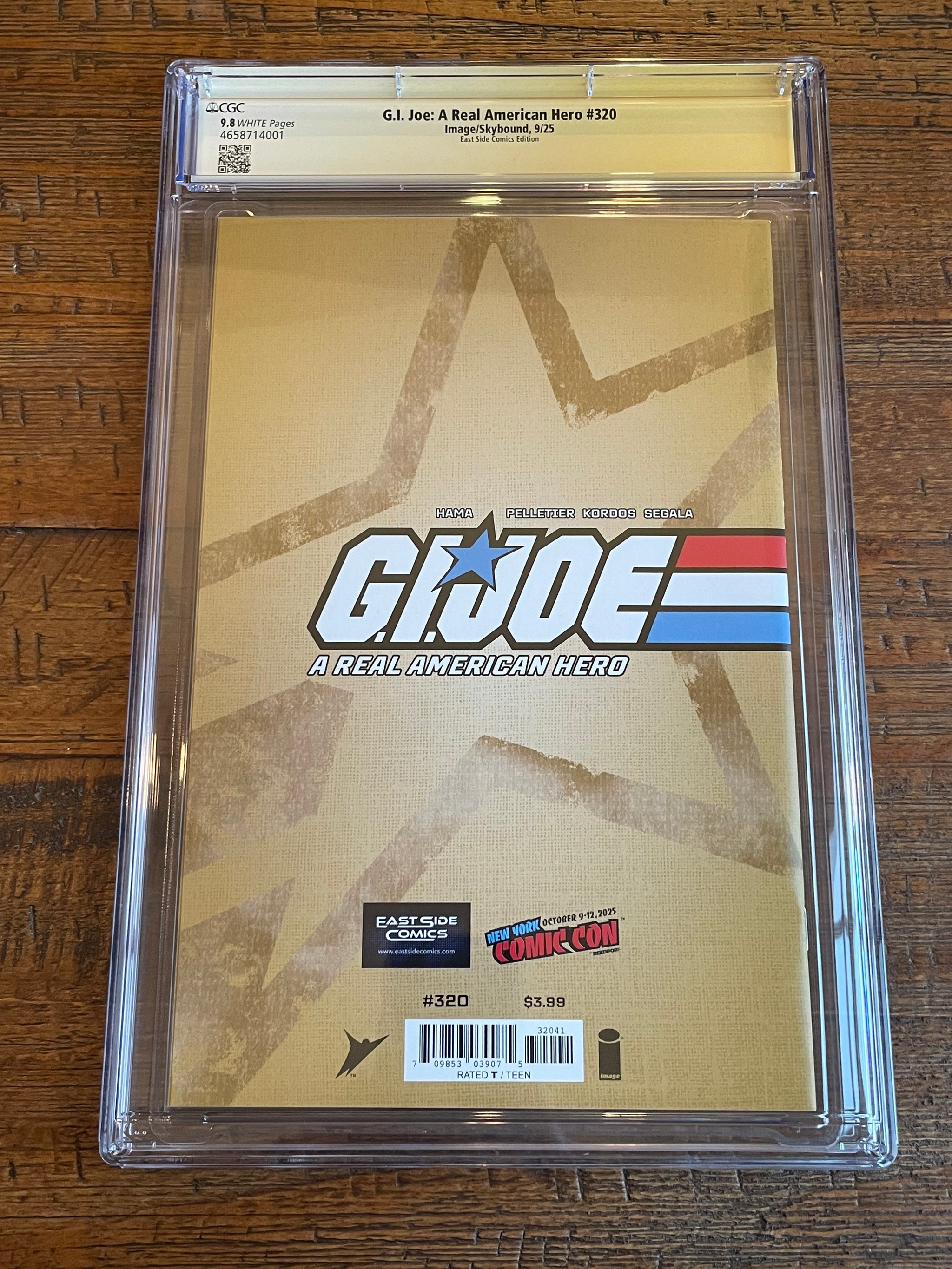 G.I. JOE #320 CGC SS 9.8 JOHN GIANG REMARK SIGNED NYCC 2025 EXCL