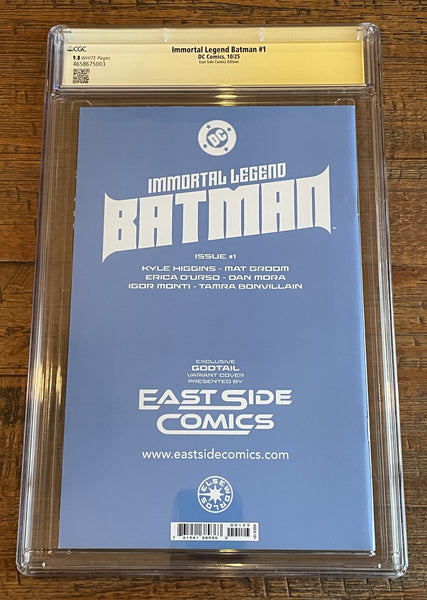 IMMORTAL LEGEND BATMAN #1 CGC SS 9.8 GODTAIL SIGNED EXCL VARIANT LTD TO 800