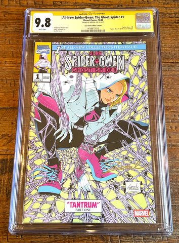 ALL NEW SPIDER-GWEN GHOST SPIDER #1 CGC SS 9.8 GODTAIL SIGNED EXCL "HOMAGE" VARIANT FIRST TANTRUM