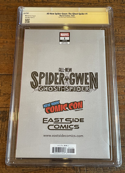 ALL NEW SPIDER-GWEN GHOST SPIDER #1 CGC SS 9.9 GODTAIL SIGNED NYCC EXCL MASKED PINK VARIANT NOT 9.8