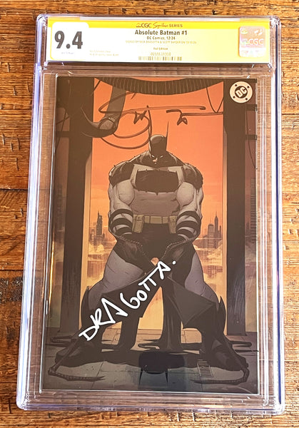 ABSOLUTE BATMAN #1 CGC SS 9.4 SCOTT SNYDER & DRAGOTTA SIGNED 1st PT FOIL VARIANT (Copy)