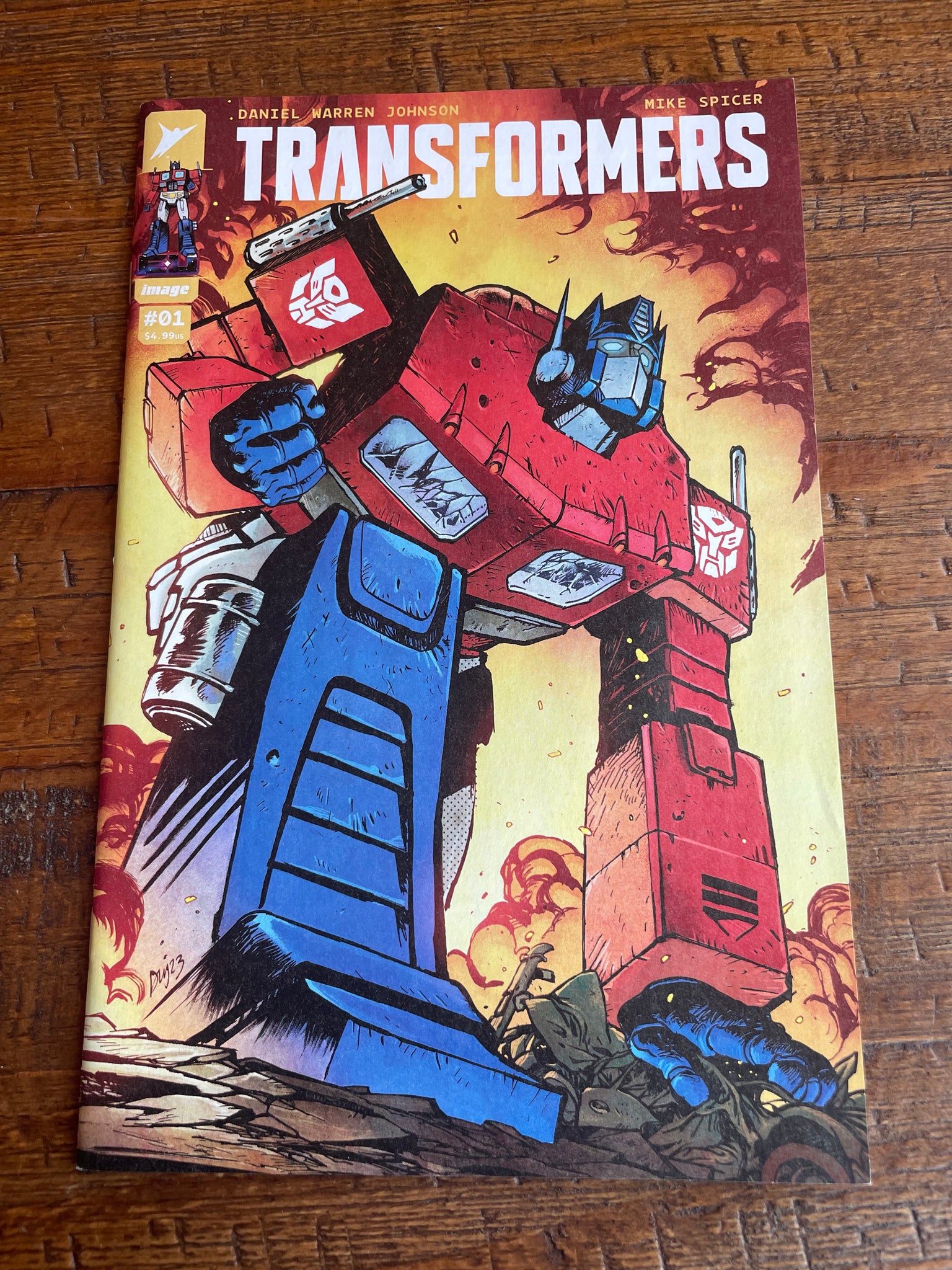 TRANSFORMERS #1 FIRST PRINT JOHNSON COVER-A VARIANT IMAGE COMICS KIRKMAN