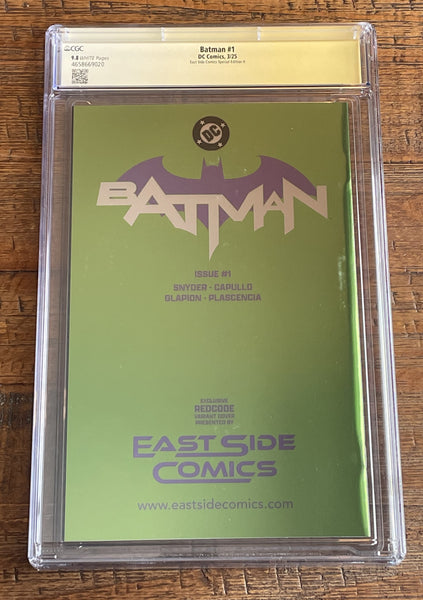 BATMAN (NEW 52) #1 CGC SS 9.8 SIGNED X3 SNYDER CAPULLO EXCL AKIRA JOKER FOIL VARIANT