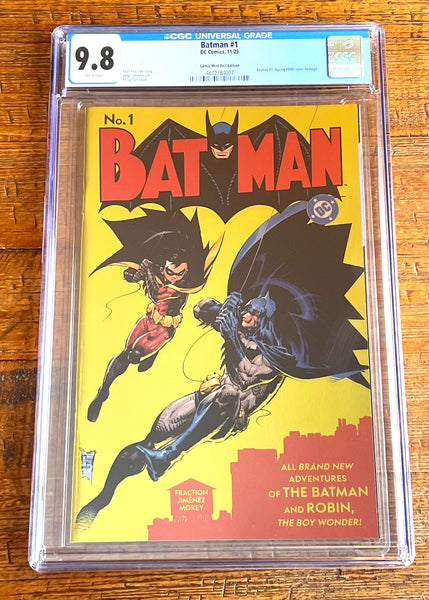 BATMAN #1 CGC 9.8 PHILIP TAN NYCC 2025 EXCL "GOLD FOIL" VARIANT LTD 800