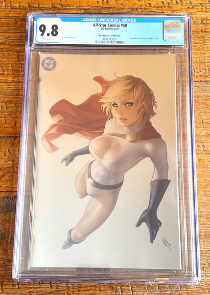 ALL STAR COMICS #58 CGC 9.8 BLIND BAG WARREN LOUW POWER GIRL ULTRA CHASE EXCL FOIL VARIANT LTD 100