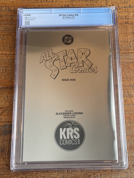 ALL STAR COMICS #58 CGC 9.8 BLIND BAG ALEXANDER LOZANO POWER GIRL CHASE FOIL VARIANT LTD 200