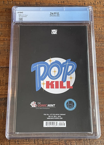 POP KILL #2 CGC 9.8 WILL JACK NYCC EXCL "SEXY" METAL VARIANT 150 PT RUN