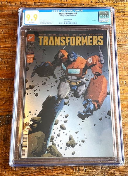 TRANSFORMERS #25 CGC 9.9 JAE LEE 1:100 RI FOIL VARIANT G.I. JOE 2025 NOT 9.8