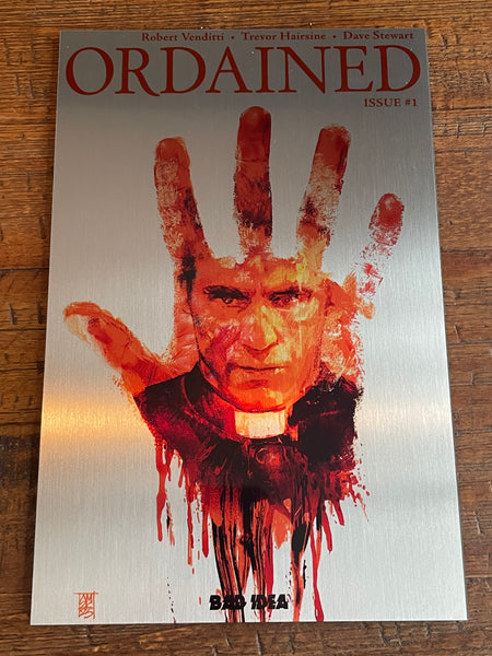 ORDAINED #1 ALEX MALEEV 1:150 RI METAL VARIANT FIRST PRINT BAD IDEA OPTIONED FOR TV