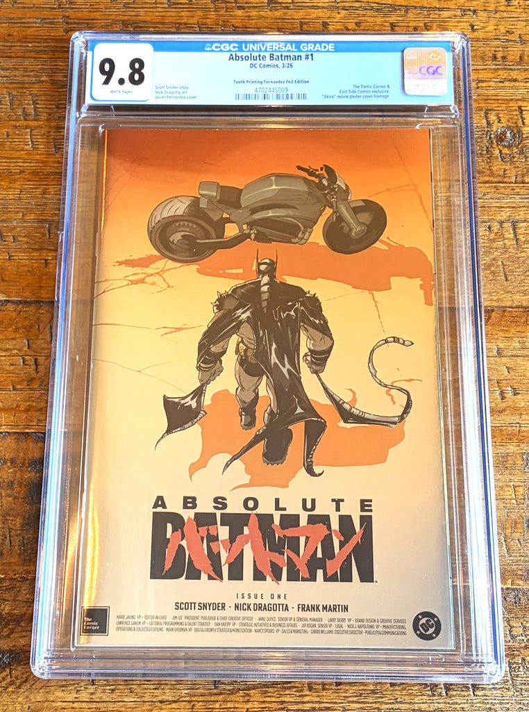 ABSOLUTE BATMAN #1 CGC 9.8 EXCL AKIRA 