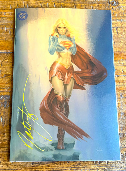 SUPERGIRL #1 NATALI SANDERS SIGNED MEGACON 2026 EXCL FOIL HOMAGE VARIANT LTD 500