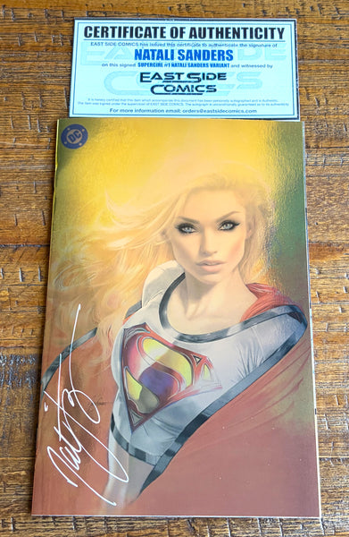 SUPERGIRL #1 NATALI SANDERS SIGNED MEGACON 2026 EXCL SECRET FOIL VARIANT LTD 400