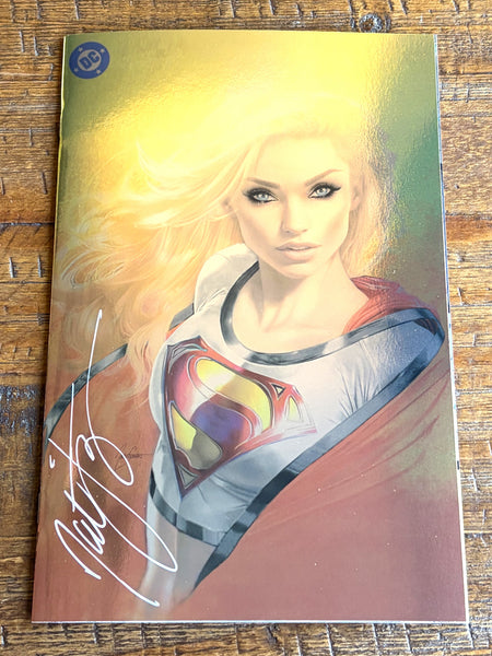 SUPERGIRL #1 NATALI SANDERS SIGNED MEGACON 2026 EXCL SECRET FOIL VARIANT LTD 400
