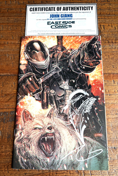 G.I. JOE #325 JOHN GIANG SIGNED REMARK MEGACON 2026 EXCL SNAKE-EYES VARIANT-A OPTIONS