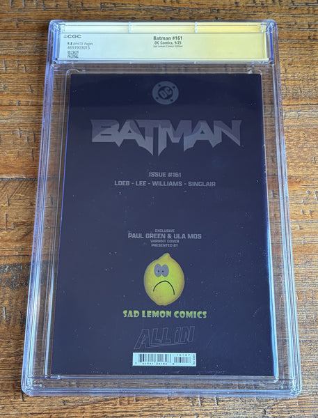 BATMAN #161 CGC SS 9.8 PAUL GREEN SIGNED EXCL "FOIL MOON" CATWOMAN VARIANT