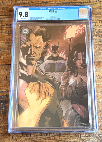 DC KO #4 CGC 9.8 FERNANDEZ COVER-J FOIL VARIANT ABSOLUTE BATMAN WONDER WOMAN SUPERMAN