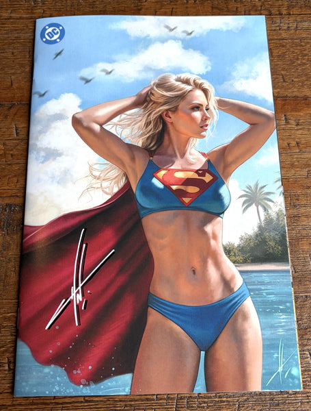 Supergirl 1 Carla Cohen Foil Michael Turner Megacon InHyuk Lee Krypto Natali Sanders Lobo Exclusive Absolute Scott Snyder Akira Joker Batgirl Harley Quinn Batman Jim Lee Foil Virgin Variant DC Comics Marvel Comics Spider-man X-Men Batman Joker East Side Comics Virgin Exclusive cgc signed ss comics