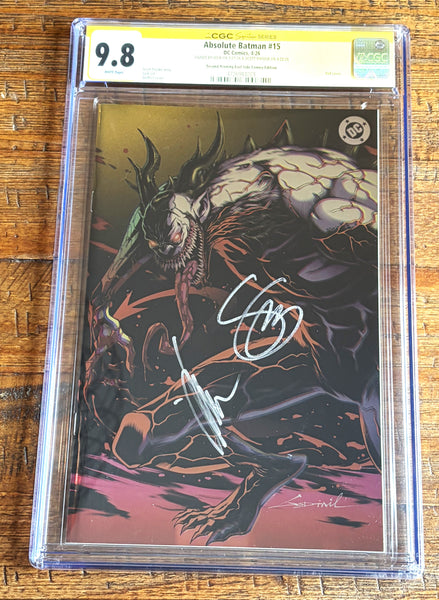 ABSOLUTE BATMAN #15 CGC SS 9.8 COTT SNYDER & JOCK SIGNED GODTAIL EXCL GOLD FOIL VARIANT