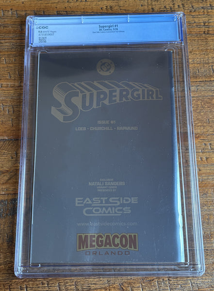 SUPERGIRL #1 CGC 9.8 NATALI SANDERS MEGACON 2026 EXCL FOIL HOMAGE VARIANT LTD 500