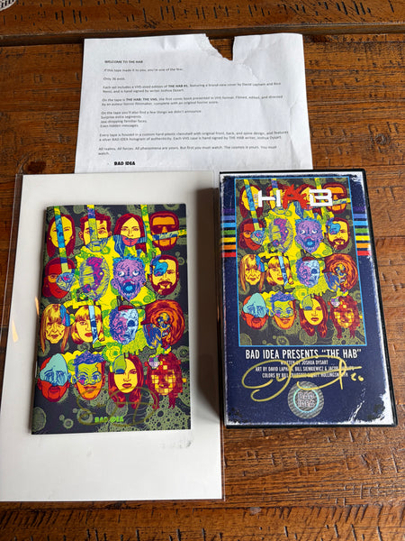 THE HAB #1 VHS TAPE & MINI-COMIC SIGNED JOSHUA DYSART VARIANT BAD IDEA LTD ONLY 36