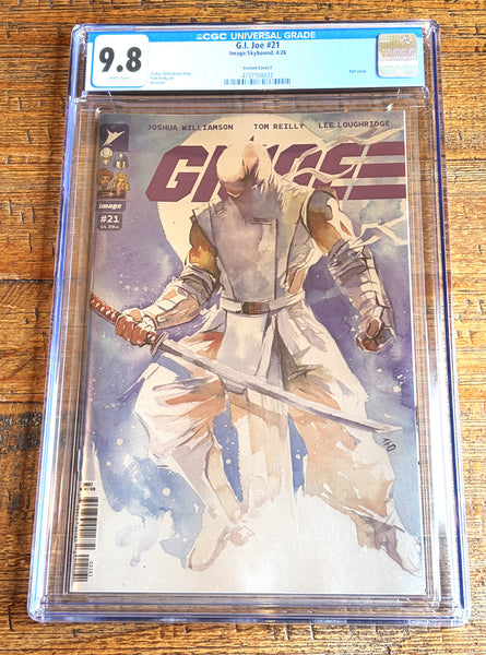 G.I. JOE #21 CGC 9.8 ITO 1:100 RI FOIL VARIANT COVER-F STORM SHADOW VERY RARE!