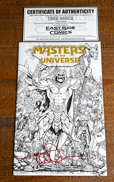HE-MAN & MASTERS OF THE UNIVERSE WINGS OF FATE #1 TODD NAUCK SIGNED COA EXCL COLOR VIRGIN & B&W VARIANT OPTIONS MOVIE PREQUEL