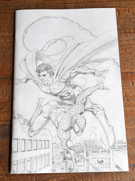 SPIDER-MAN SUPERMAN #1 GREG CAPULLO 1:200 RI B&W VIRGIN VARIANT 2026 AMAZING