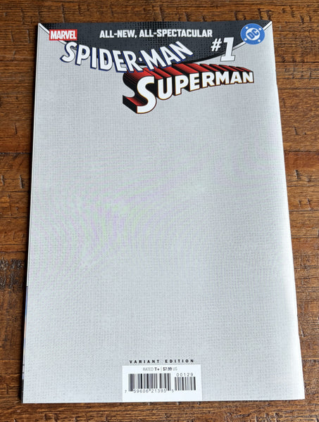 SPIDER-MAN SUPERMAN #1 GREG CAPULLO 1:200 RI B&W VIRGIN VARIANT 2026 AMAZING