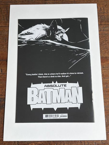 ABSOLUTE BATMAN #2 NICK DRAGOTTA NYCC ASHCAN B&W VARIANT 2024 NM