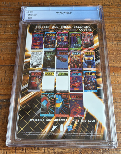 MASK ORIGINS #1 CGC 9.8 BLIND BAG GOLD FOIL VARIANT TRANSFORMERS G.I. JOE