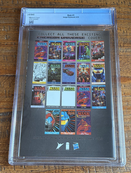 ROM #1 CGC 9.8 MASK BLIND BAG SECRET FOIL VARIANT TRANSFORMERS G.I. JOE