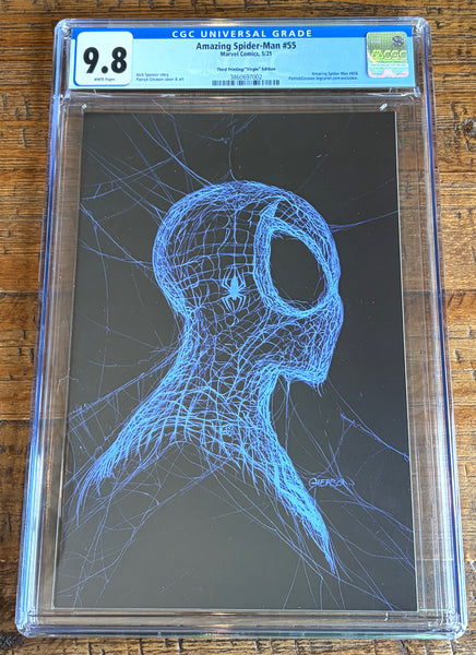 AMAZING SPIDER-MAN #55 CGC 9.8 PATRICK GLEASON 3rd PRINT 1:50 BLUE VIRGIN VARIANT