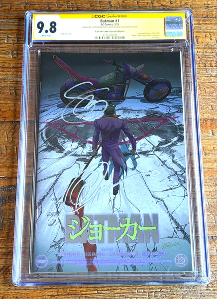 BATMAN (NEW 52) #1 CGC SS 9.8 SIGNED SCOTT SNYDER & GREG CAPULLO EXCL AKIRA JOKER FOIL VARIANT