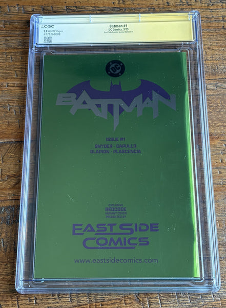 BATMAN (NEW 52) #1 CGC SS 9.8 SIGNED SCOTT SNYDER & GREG CAPULLO EXCL AKIRA JOKER FOIL VARIANT