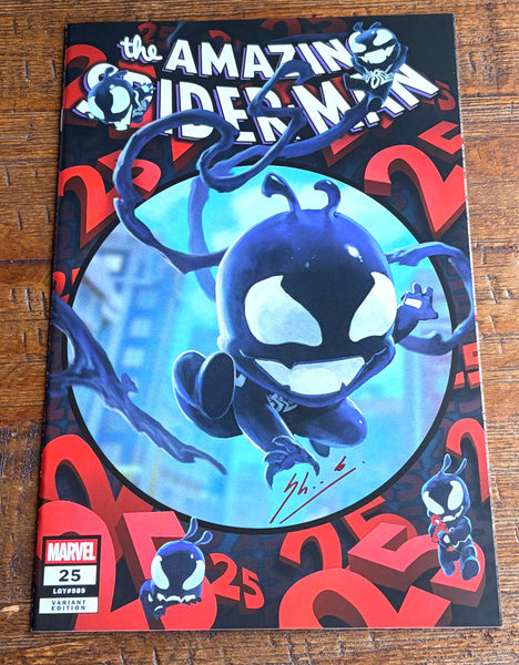 AMAZING SPIDER-MAN #25 SKAN SIGNED 2026 SDCC EXCL SYMBIE "HOMAGE" VARIANT LTD 1000