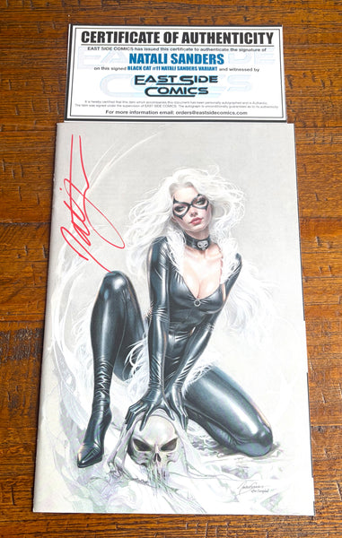 BLACK CAT #11 NATALI SANDERS SIGNED SDCC EXCL VIRGIN VARIANT LTD 750 SPIDER-MAN